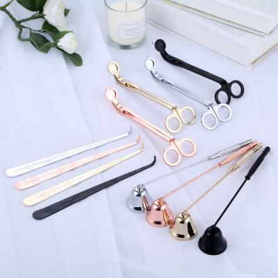 China Candle Making DIY 3pcs Candle Sniffer Wick Dipper Kerosene Lamp Accessory Trimmer for sale