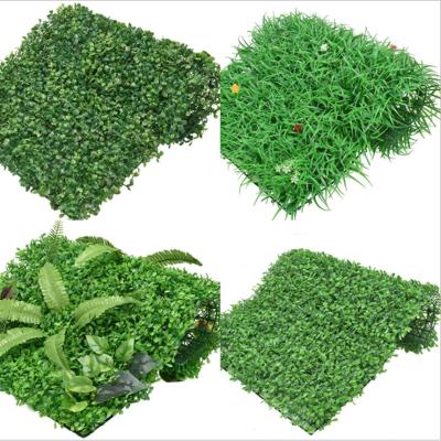 China Milan Lawn Wall Plant Fake Flowers Wall Background Wall Wedding Modern Artificial Lobby Garden Restaurant Hotel Campus 60*40cm for sale