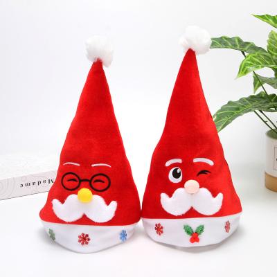 China Bases for Christmas Christmas hat gold composite+Single-sided velvet velvet Christmas hat for sale