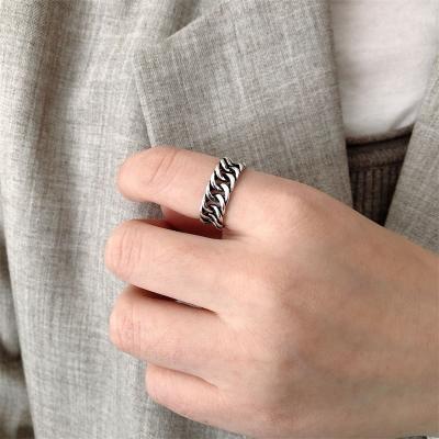 China Punk Punk 925 Silver Ring Set Unique Rings Fashion Jewelry Rings For Women Men for sale