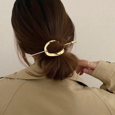 China Hair accessories wholesale hairpins Korean simple temperament metal girl hair accessories fashion bow soft hair clips for sale