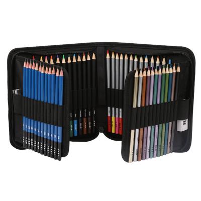 China Professional Drawing/Sketching 53pcs Art Sketching Colored Pencil Drawing Kit for sale