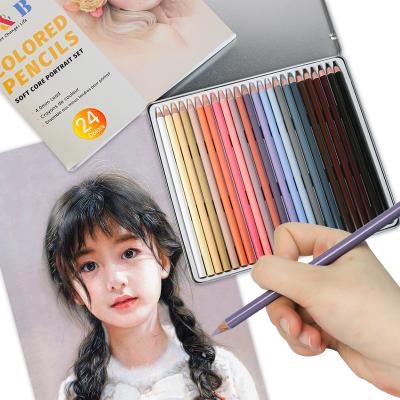 China Drawing writing 24pcs personalized color pencils and tint color pencils for sale