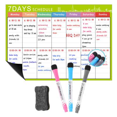 China Gift Menu Easy Erasable Magnetic Notepad To Do List Weekly Momthly Daily Planner For Fridge for sale