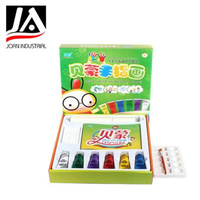 China Regular Environmental Safe Non-Toxic Washable 6color Kids DIY Finger Painting for sale