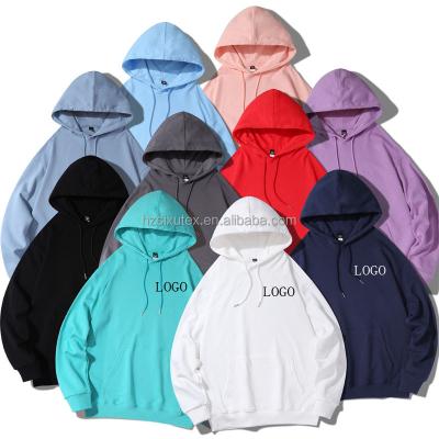 China QUICK DRY Logo Hoodie Men Custom Embroidered Oversized 100% Cotton Pull Over French Terry Men's Hoodies and Sweatshirts for sale