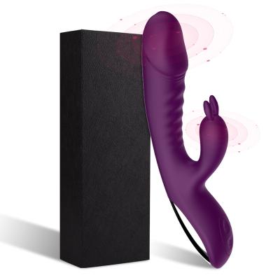 China Silicone+ABS Adult Toys Handheld Vibration Rabbit Female Masturbation Toys Rechargeable Vibrator for sale