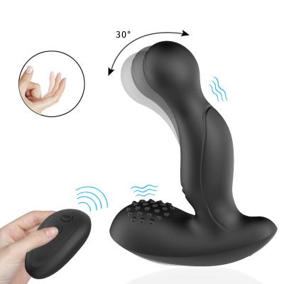 China 10 Vibration Modes Prostate Massager Butt Plug Vibrator Dual Motor Wireless Remote Control Men Male Sex Toys 10 Speed ​​Silicone Dildo Butt Plug for sale