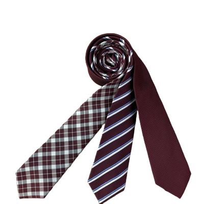 중국 different colour silk plaid design men' s fashion Woven Silk Tie 판매용