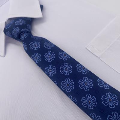 중국 blue colour dotty design Men's Silk 100% Handmade Silk Tie 100% Woven Silk Tie 판매용