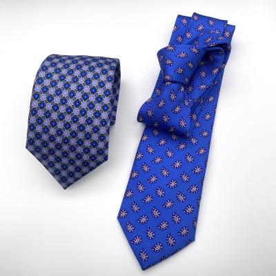 China fashion red colour polka dots high quality pure silk Printed Tie for sale