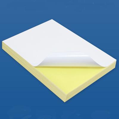 China DARK YELLOW HOT YELLOW RELEASE PAPER 80 G CASTED PAPER+20 G Sticker Waterproof Self Adhesive GLUE +80G for sale