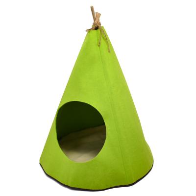 China 100% Eco-Friendly Felt Polyester Washable Pet Furniture Pet Cave Carrier High Quality Felt Cat House Sustainable for sale