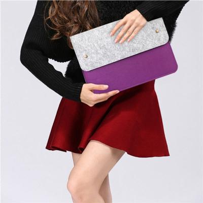 China 100% Eco-friendly Handmade Fashion Felt Laptop Bag Sleeve Laptop Bag Computer Cases for sale