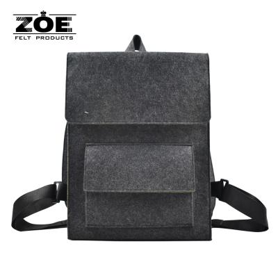 China High Quality Free Sample Durable Lightweight School Felt Backpack Organizer Anti Theft for sale