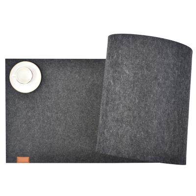 China Sustainable Large Size Desk Pad Table Mat Eco - Friendly Heat Resistant Durable Felt Table Runner for sale