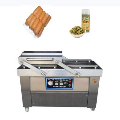 China 304sus/powerful sucking pump/double chamber food vacuum packing machine high productive cheap price for vacuum packing for sale