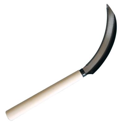 China Manufacturers Unrated Chinese Sickle Garden Tools Blade Karet Scythe Bolo Sickle With Handle Wood Grain for sale