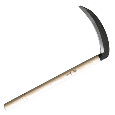 China Unrated Chinese Garden Orchard Manufacturers Long Wooden Handle Harvesting Sickle Blank for sale