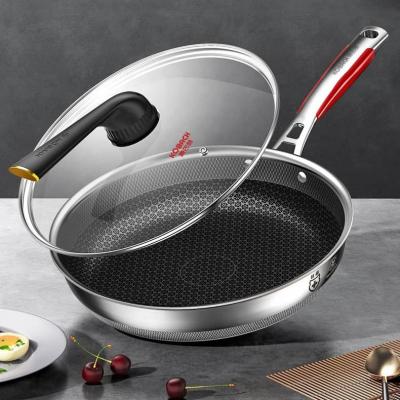 China Eco-friendly frying pan eco-friendly pan wholesale stainless steel KOBACH frying pan honey comb non-stick frying pan for sale