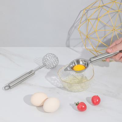 China KOBACH Viable Kitchen Tool Portable Spiral Stainless Steel Egg White Separator Egg Yolk Remover Divider for sale