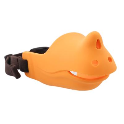 China High Quality Stocked Soft Silicone Rihino Mouth Dog Muzzle Cover Porous Breathable Dog Muzzle Cover for sale