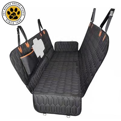 China Stocked Upgraded 2021 Dog Car Back Seat Bench Dog Cover Cargo Seat Cover Pet Liner Non-slip Material Waterproof Cover Back Seat Protectors for sale