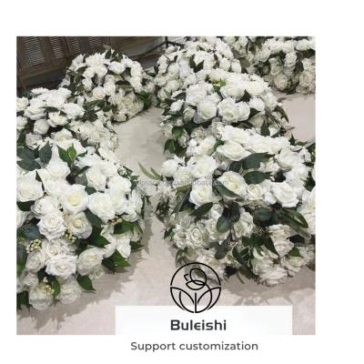 China Artificial rose balls wedding flower arrangement artificial flowers in wedding silk artificial decoration table ball flower event birthday decoration for sale