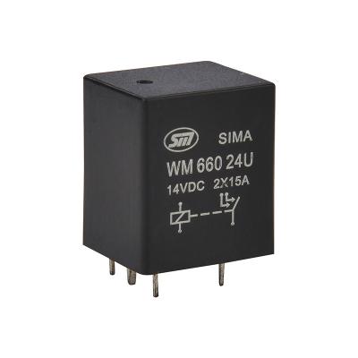 China AG Alloy Automotive Relays 4/5 Pin NO/NC Mini PCB Relay Automotive Relay WM660 for sale