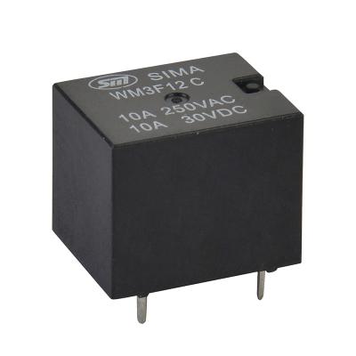 China 4 Pin T73 Sealed Miniature PCB 20A 0.36W 1A SPST NO Relay DC 24v 5pin 1C NC Electromagnetic Power Relay WM3FF for sale