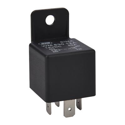 China AG Alloy Auto Relays 4/5 Pin NO/NC Car Automotive Relays With Isolation Bracket 40A/14vdc WM630 for sale