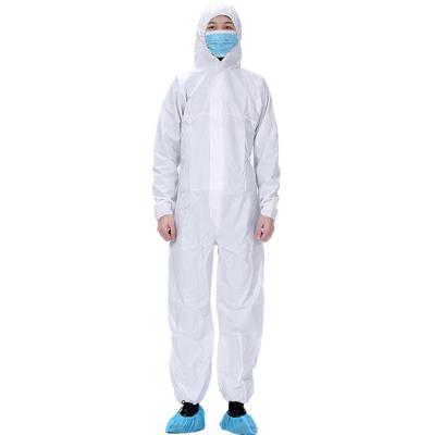 China Disposable Isolation Safety Breathable 60gsm Microporous Coverall for sale