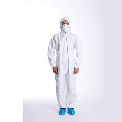 China With hood disposable microporous hooded coverall for sale