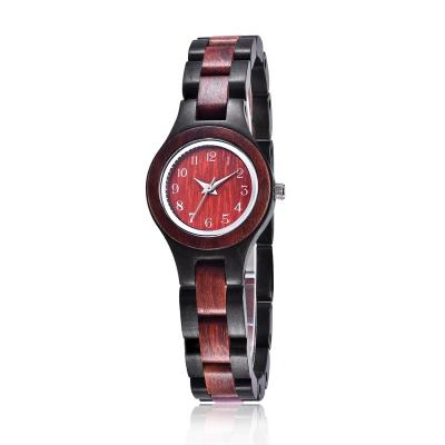 China Dropshipping Water Resistant Customized Quality Sandalwood Full Quartz Fashion Handmade Waterproof Wristwatch Women Watch for sale