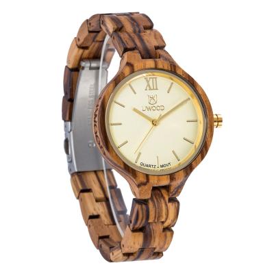 China Not Specified 2021 Full Wooden Ladies Watch Female Quartz Handmade Wooden Women's Watches Wristwatches Customize Wood Relogio Masculino for sale