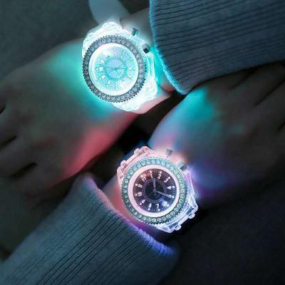 China Automatic Date Sports Watch Women Watches Luminous Silicone Strap Clock Quartz Wrist Watch Hodinky Relogio LED Light Women Female Wrist Watch for sale