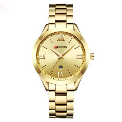 China Automatic Date Drop Ship CURREN 9007 Gold Watch Women Watches Ladies Steel Womens Bracelet Watches Female Clock Relogio Feminino Montre Femme for sale