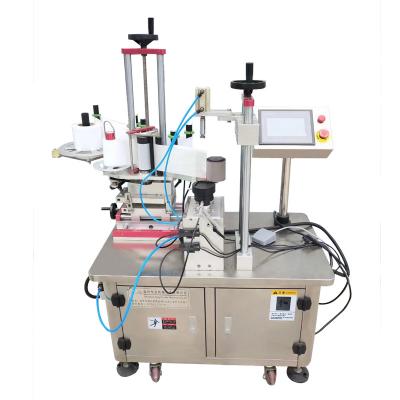 China Alibaba Hot Sale Fully Automatic Flat Beer Wine Bottle Sticker Double Side Labeling Machine for sale