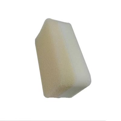 China Durable KHA043 Kitchen Dish Wash Rectangle Shaped Seal Best Quality Wash PU Foam Drop With Loofah Like Sponge for sale