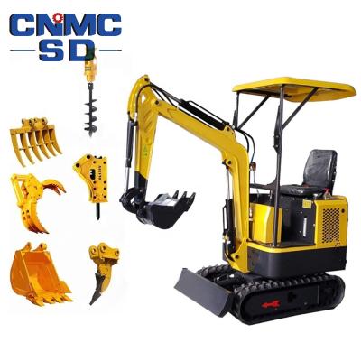 China Building Material Stores CE Certificated 0.25m3 Bucket Capacity 1.5 Ton Cheap Hydraulic Mini Excavator CNMC-SD15 With Yanmar Diesel Engine For Sale for sale