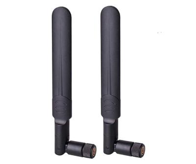 China WiFi Foldable Antenna 4G LTE Antenna SMA-Male Connector Wireless Black Rubber Antenna Ant-4G-04 for sale