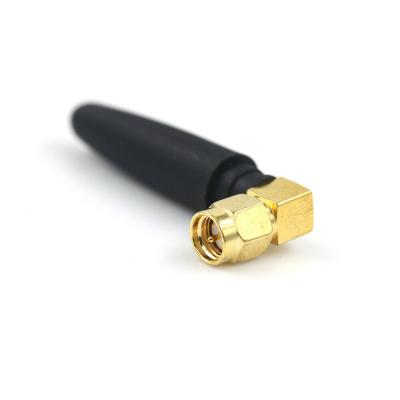 China 2.4ghz 2.0 DBI Stubby Rubber Antenna 5cm S Right Angle M A WiFi Antenna Ant-wifi-04 for sale