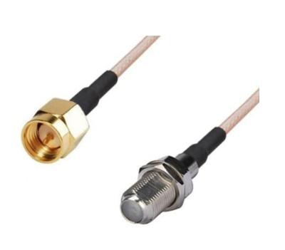 China RF Cable F Female To SMA Male To F Crimp RG316 Female Straight Pigtail Cable Ant-RG316-F-SMA for sale