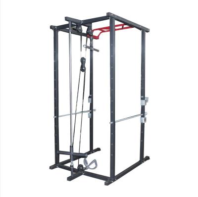 China Home Use Stretching Power Adjustable Squat Rack Training Barbell Rack Fitness Multi Function Blacksmith Machine Home Gym for sale