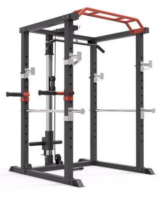 China Wholesale Home Use Pull Up Stretch Gym Fitness Smith Multi Functional Adjustable Barbell Power Rack Exercising Squat Rack for sale