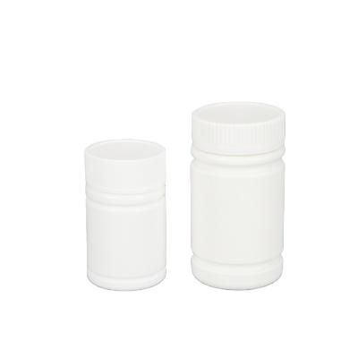 China Medicine Custom Design Printing 60ml 120ml White Plastic PET Vitamin Pill Bottle Capsule Medicine Bottle for sale