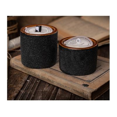 China Decorate Natural Soy Candle Luxury Private Label Scented Candle Aromatherapy Matte Glass Candle Fragrance Decoration for sale