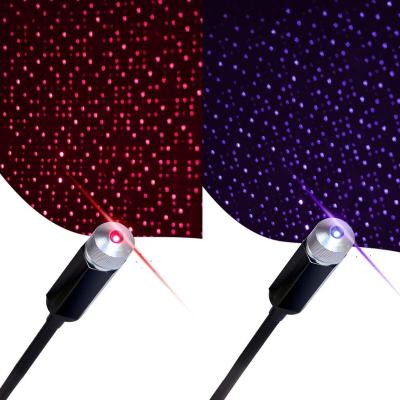 China Car Interior Ceiling Roof Star Lights USB Sky Projector Ambient Atmosphere Starry Laser Light For Room Party Car Interior Decoration for sale