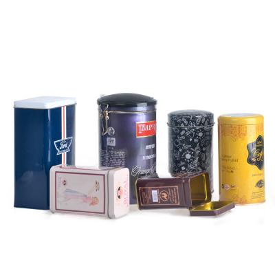 China Packaging Solution Coffee Tin Can Packing Box Rectangular Coffee Bean Metal Cans for sale