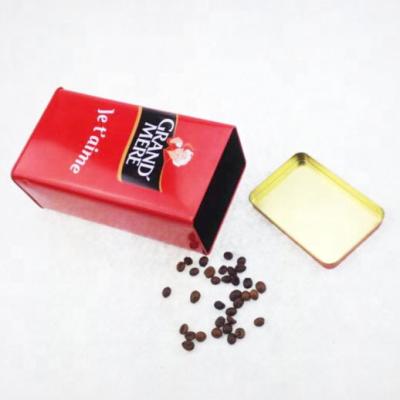 China Recycable Promotional Wholesale Customized Printed Coffee and Tea Packaging Tin Box for sale